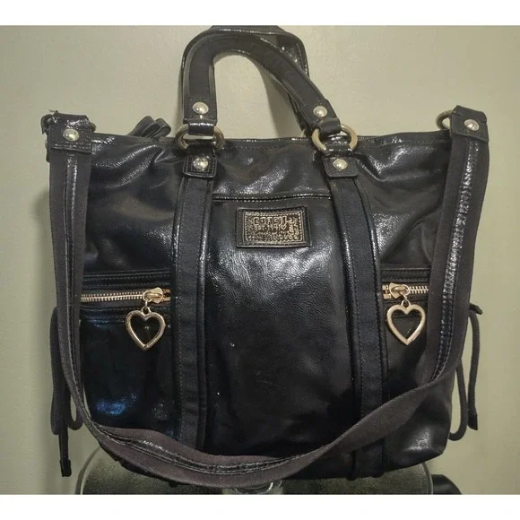 Coach Daisy Liquid Gloss Pocket Patent Tote. - Picture 1 of 8